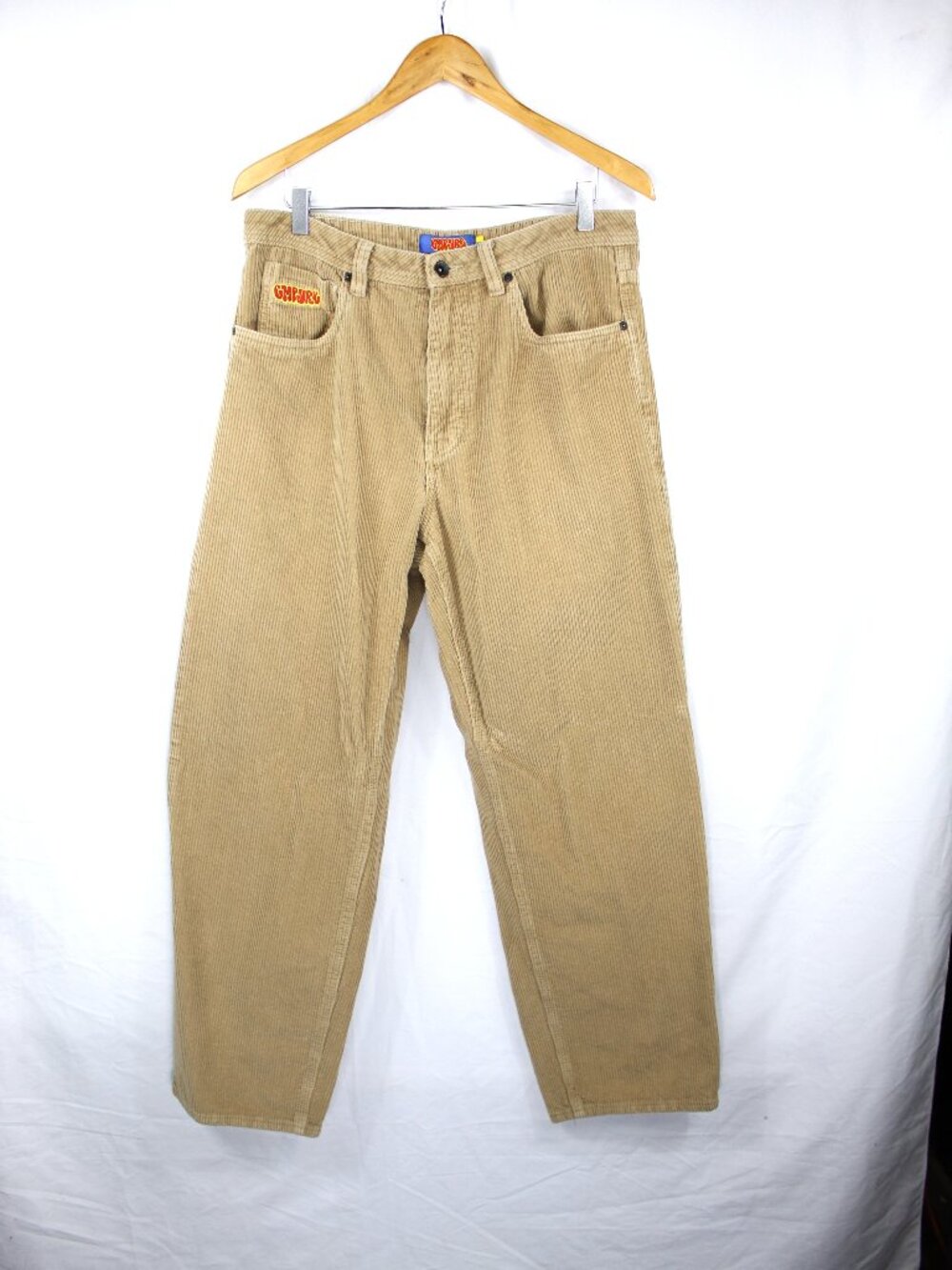 EMPYRE MEN'S TAN CORDUROY RELAX FIT PANTS SIZE 32 STREETWEAR GRUNGE SK8R